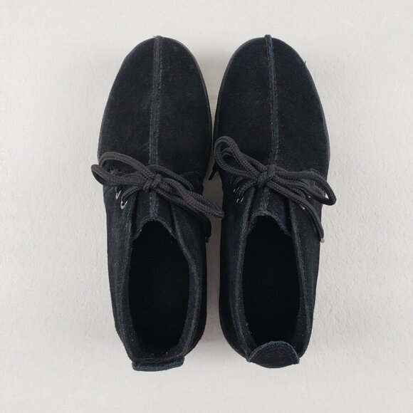 Roper Suede Chukka Ankle Boot Womens 8.5 Black Lace Up Split Toe Casual Western - Picture 7 of 12